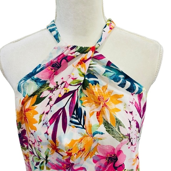 Tommy Bahama Garden of Hope & Courage Silk Shift Dress Tropical Print NWT $238 - Picture 6 of 16